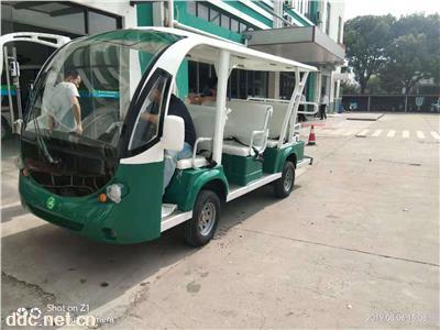  电动观光车11座 全封闭十一座观光车